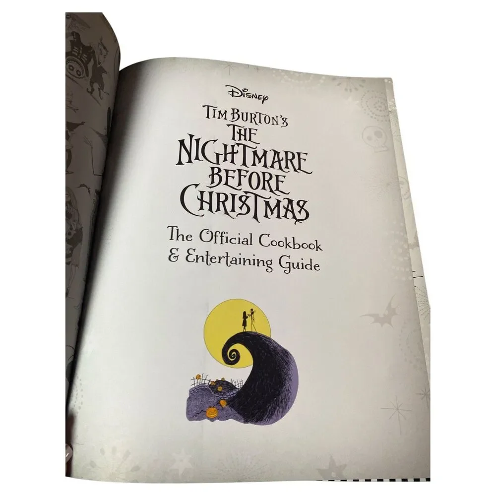 Tim Burtons the nightmare before christmas cookbook 2021 Disney 4th printing
